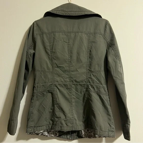 Guess Lined Green Utility Jacket Size Small - Picture 3 of 10